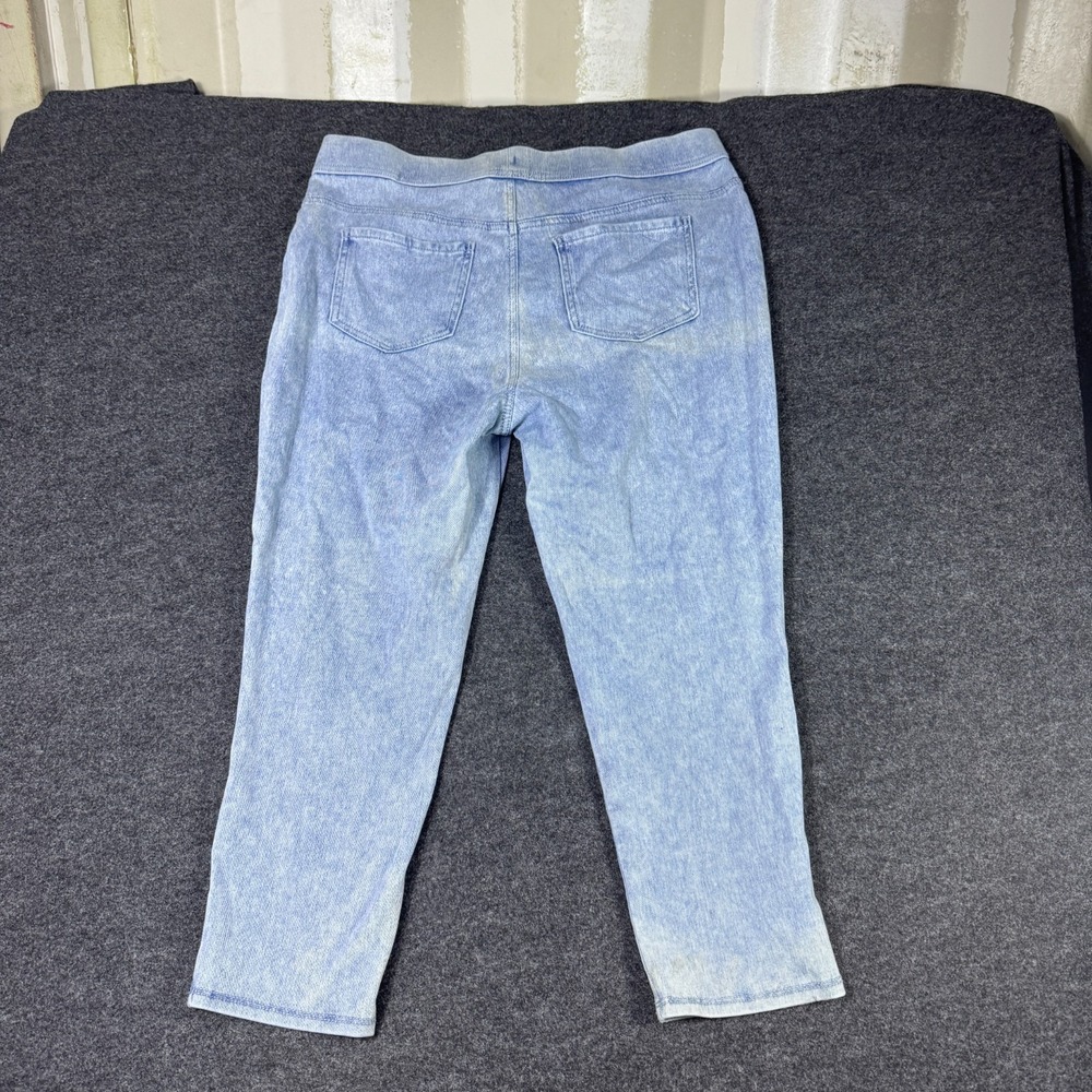 Time and Tru Jeggings Jeans Womens XL 16-18 Blue Denim Travel Skinny Pull On